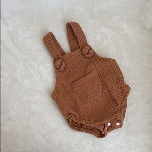 Brown Baby Overalls